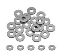 sourcing map 20pcs M5 Flat Washer Aluminum Gasket Anodized Countersunk Washer,Hole Dia 5mm/0.2" Round Washers for Screw RC/FPV/PC/Drone/Mechanical Accessories Model Parts,(Titanium Gray)