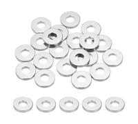 sourcing map 20pcs M5 Flat Washer Aluminum Gasket Anodized Countersunk Washer,Hole Dia 5mm/0.2" Round Washers for Screw RC/FPV/PC/Drone/Mechanical Accessories Model Parts,(Silver Tone)