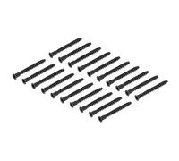 sourcing map 20Pcs M5x50mm Hex Socket Countersunk Head Self Tapping Connecting Screws Carbon Steel Furniture Confirmat Screw, Black