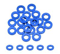 sourcing map 20pcs M6 Flat Washer Aluminum Gasket Anodized Countersunk Washer,Hole Dia 6mm/0.24" Round Washers for Screw RC/FPV/PC/Drone/Mechanical Accessories Model Parts,(Navy Blue)