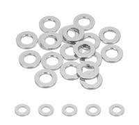 sourcing map 20pcs M8 Flat Washer Aluminum Gasket Anodized Countersunk Washer,Hole Dia 8mm/0.31" Round Washers for Screw RC/FPV/PC/Drone/Mechanical Accessories Model Parts,(Silver Tone)
