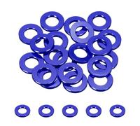 sourcing map 20pcs M8 Flat Washer Aluminum Gasket Anodized Countersunk Washer,Hole Dia 8mm/0.31" Round Washers for Screw RC/FPV/PC/Drone/Mechanical Accessories Model Parts,(Navy Blue)
