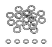 sourcing map 20pcs M8 Flat Washer Aluminum Gasket Anodized Countersunk Washer,Hole Dia 8mm/0.31" Round Washers for Screw RC/FPV/PC/Drone/Mechanical Accessories Model Parts,(Titanium Gray)