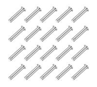 sourcing map 20Pcs M8 x 40mm Single Hole Clevis Pins, 304 Stainless Steel Flat Head Hitch Pins for Trailer Latch, Mechanics Repair, Furniture Installation, Industrial Equipment