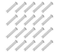 sourcing map 20Pcs M8 x 50mm Single Hole Clevis Pins, 304 Stainless Steel Flat Head Hitch Pins for Trailer Latch, Mechanics Repair, Furniture Installation, Industrial Equipment