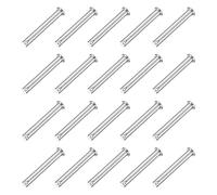 sourcing map 20Pcs M8 x 60mm Single Hole Clevis Pins, 304 Stainless Steel Flat Head Hitch Pins for Trailer Latch, Mechanics Repair, Furniture Installation, Industrial Equipment