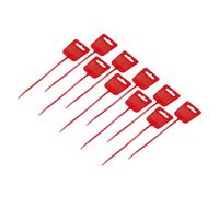 sourcing map 20pcs Marker Cable Zip Ties, 10 inch Self-Locking Labels Zip Tie Wraps, Wire Tags Zip Ties for Indoor and Outdoor, 1/8", Red