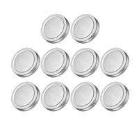 sourcing map 20Pcs Mason Jar Lids, 70mm/2.76" Regular Mouth Tin Plate Caps Leak Proof for Canning Jars Kitchen Storage (Silver Tone)