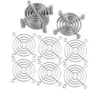 sourcing map 20pcs Metal Fan Grill Protector Fan Guard Cooling Fan Finger Guard Grill for 60mm Case Fan Silver Tone