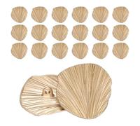 sourcing map 20pcs Metal Shank Gold Buttons, 30mm/1.2inch Fan-Shaped Decorative Sewing Buttons for Men Women Uniforms Dresses Coat Suits Blazer DIY Crafts