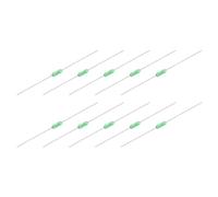 sourcing map 20Pcs Micro Fuse 6A 250V Fast Blow Axial Leaded 2.4x7mm Electrical Barrier Fuse for Motor Transformer Electric Industrial Home Appliance Green