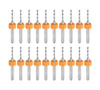 sourcing map 20pcs Micro PCB Drill Bits 1.45mm / 0.0571" Tungsten Steel Carbide Twist Mini Drill Tool with 1/8" Shank for Printed Circuit Board Stone CNC Engraving