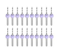 sourcing map 20pcs Micro PCB Drill Bits 1.6mm / 0.063" Tungsten Steel Carbide Twist Mini Drill Tool with 1/8" Shank for Printed Circuit Board Stone CNC Engraving