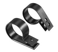sourcing map 20Pcs Nylon R-Type Clamp Organizer Cord Clips for Wire Management Fit Cable Dia 21-25mm Black