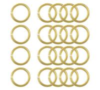 sourcing map 20Pcs Open Jump Rings, 20mm/0.79" OD Brass Jump Ring Connectors 2.5mm Thick O Rings for Necklaces Bracelet Jewelry Making Keychain DIY Craft, Gold Tone