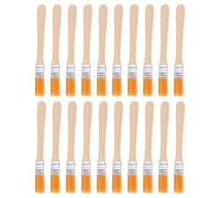 sourcing map 20pcs Paint Brushes 0.5" Paint Brush Nylon Flat Wall Paint Brush Soft Bristle with Wood Handle for Painting DIY Latex paints Furniture Cabinets Fences, Orange