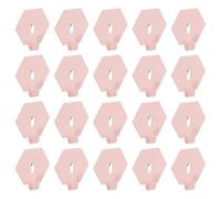 sourcing map 20Pcs PegBoard Hooks, 1.61" Study Peg Shelving Hooks Heavy Duty Hexagon Wall Organizing Hook Peg Board Organizer Accessories for Office Retail Shelf Pegboard Wall Organizer, Pink
