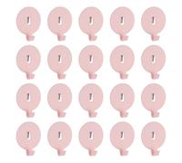 sourcing map 20Pcs PegBoard Hooks, 1.7" Study Peg Shelving Hooks Heavy Duty Round Wall Organizing Hook Peg Board Organizer Accessories for Office Retail Shelf Pegboard Wall Organizer, Pink