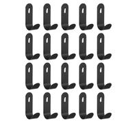 sourcing map 20Pcs PegBoard Hooks, 2" Study Peg Shelving Hooks Heavy Duty U Shape Wall Organizing Hook Peg Board Organizer Accessories for Office Retail Shelf Pegboard Wall Organizer, Black