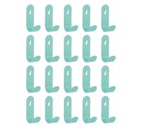 sourcing map 20Pcs PegBoard Hooks, 2" Study Peg Shelving Hooks Heavy Duty U Shape Wall Organizing Hook Peg Board Organizer Accessories for Office Retail Shelf Pegboard Wall Organizer, Blue