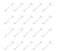 sourcing map 20Pcs Pegboard Hooks, 5.9 in L Shape Pegboard Wall Hook Heavy Duty Peg Board Shelving Hook 0.13" T Fit 1" Hole Pegboard for Wall Organizing, Garage, Kitchen, Store, Silver