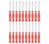 sourcing map 20pcs PH00 Mini Phillips Screwdriver #00 2.6" Length Screwdrivers 1.3" Carbon Steel with Ergonomic Handle for DIY Repairing, Red