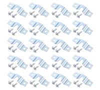 sourcing map 20Pcs Picture Hangers, Frame Back Fasteners with Screws, Single-Notch Double Hole Precision Hangers Hook for Hanging Paintings Picture Photos Frame, Color Zinc
