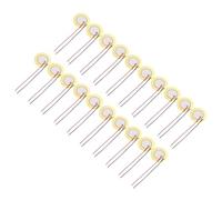 sourcing map 20Pcs Piezoelectric Discs 31mm Acoustic Pickup Transducer Microphones Trigger Buzzer Drum Guitar