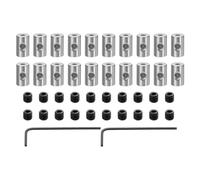 sourcing map 20pcs Pin Backs Locking Pin Locking Pin Keepers Locking Clasp Locking Pin Keeper Backs Locking Pin Backs Copper Pin with 2pcs Wrench (9mmx6mm, Silver Tone)