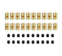 sourcing map 20pcs Pin Backs Locking Pin Locking Pin Keepers Locking Clasp Locking Pin Keeper Backs Locking Pin Backs Copper Pin (9mmx6mm, Gold Tone)