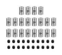 sourcing map 20pcs Pin Backs Locking Pin Locking Pin Keepers Locking Clasp Locking Pin Keeper Backs Locking Pin Backs Copper Pin (9mmx6mm, Silver Tone)