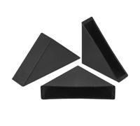 sourcing map 20Pcs Plastic Corner Protectors 10x50mm Right Angle Shape Glass Corner Guards Cushion for Corner Protection of Glass, Mirror, Tile, Black