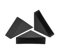 sourcing map 20Pcs Plastic Corner Protectors 12x50mm Right Angle Shape Glass Corner Guards Cushion for Corner Protection of Glass, Mirror, Tile, Black