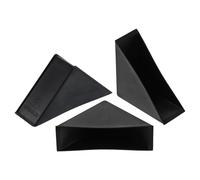 sourcing map 20Pcs Plastic Corner Protectors 20x70mm Right Angle Shape Glass Corner Guards Cushion for Corner Protection of Glass, Mirror, Tile, Black