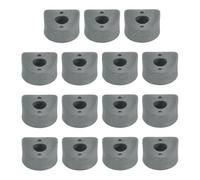 sourcing map 20Pcs Plastic Round Washers, 9mm x 25mm x 10mm Gray PE Concave Washer Spacer Hardware Machine Fastener for Round Tube Fixing