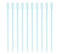 sourcing map 20pcs Plastic Sewing Needles, 15cm Length Large Eye Blunt Needles Learning Needles for Sewing Handmade Crafts DIY Notions Stitching, Blue