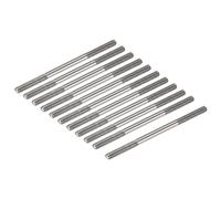 sourcing map 20pcs Push Rod Connector Double End Threaded Rod 304 Stainless Steel for DIY RC Car,Boat,Car,Airplane,Helicopter Model&DIY Material,M2x25mm