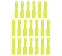 sourcing map 20pcs Putty Knife Scraper 2" Width Flexible Plastic Putty Knife Paint Scraper Tool for Taping Drywall Spreading Painting Wall Scratching Yellow