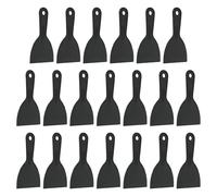 sourcing map 20pcs Putty Knife Scraper 4" Width Flexible Plastic Putty Knife Paint Scraper Tool for Taping Drywall Spreading Painting Wall Scratching Black