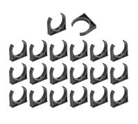 sourcing map 20Pcs PVC Water Pipe Clamps Clips, U-Shaped Tubing Hose Buckles, Irrigation Tube Holder for 50mm OD for TV Trays Tube Hose Hanger Support Tubing, Gray