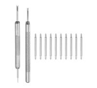 sourcing map 20pcs Quick Release Spring Bar Kit 19mm Width 1.8mm Diameter Watch Pins Replacement Band Strap Link Pins Watch Lugs with Removal Tool for Watchband