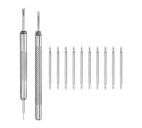 sourcing map 20pcs Quick Release Spring Bar Kit 24mm Width 1.5mm Diameter Watch Pins Replacement Band Strap Link Pins Watch Lugs with Removal Tool for Watchband