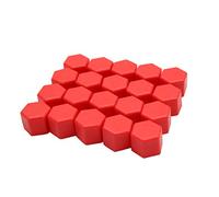 sourcing map 20pcs Red 21mm Car Wheel Nut Lug Hub Covers Bolt Cap Dust Cover Cap Protector
