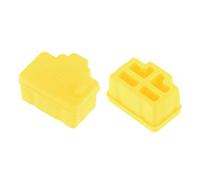 sourcing map 20pcs RJ45 Silicone Protectors Ethernet Hub Port Anti Dust Cap Cover, Yellow