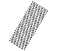 sourcing map 20pcs Round Steel Metal Rods, 6.5mm x 60mm High Speed Steel (HSS) Lathe Bar Stock Tool, for Shaft Gear Drill Lathes Boring Machine Turning Miniature DIY Craft