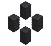 sourcing map 20pcs Rubber Anti-Vibration Pads Hard Pad, 50mm Square Vibration Isolation Mats, 20mm Thickness Non-Slip Rubber Blocks, Anti-Skid Anti Noise for HVAC, Compressor, Air Conditioner