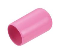sourcing map 20pcs Rubber End Caps 11mm ID Vinyl PVC Round Tube Bolt Cap Cover Screw Thread Protectors Pink