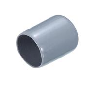 sourcing map 20pcs Rubber End Caps 19mm(3/4") ID Vinyl PVC Round Tube Bolt Cap Cover Screw Thread Protectors Grey