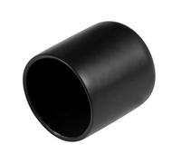 sourcing map 20pcs Rubber End Caps 27mm ID Vinyl Round Tube Bolt Cap Cover Thread Protectors Black