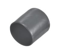 sourcing map 20pcs Rubber End Caps 28mm ID Vinyl Round Tube Bolt Cap Cover Thread Protectors Dark Grey